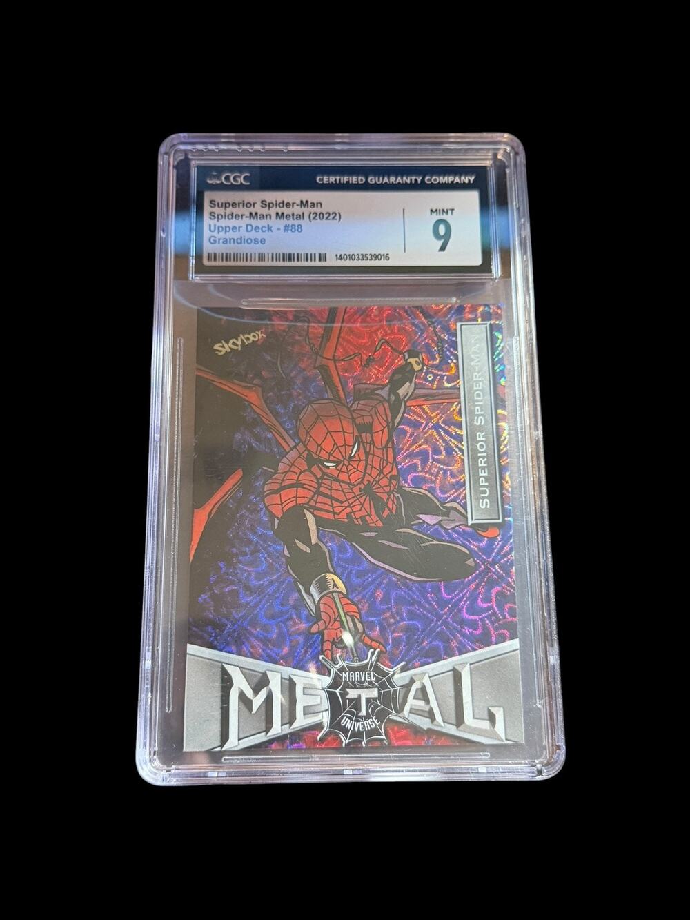 Superior Spider-Man Metal 2022 Upper Deck #88 Grandiose CGC 9 MINT Graded Card